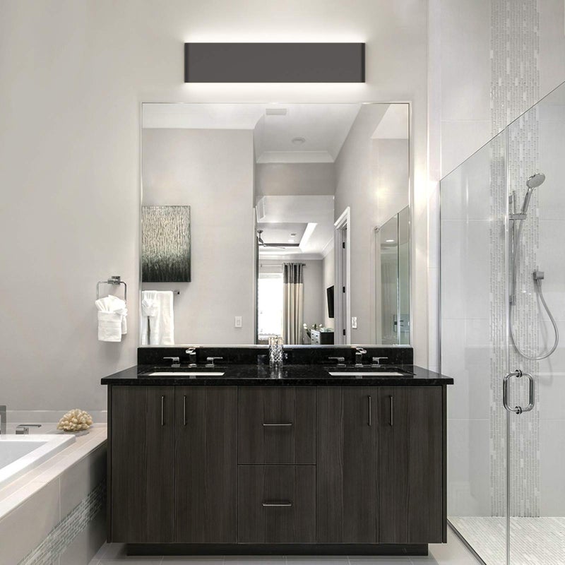 Aipsun 24in/20W Matte Black Modern Vanity Light Up and Down LED Vanity Light for Bathroom Wall Lighting Fixtures (Cool White 5000K) - Image 5